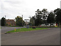 Road junction in the village centre