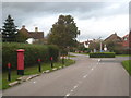 Roundabout at the junction of Wansford Way and Crossbush Road