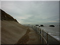 The sea defences at Corton