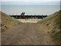 The way down onto the beach