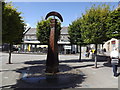 Water feature in Cardiff Bay