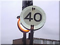 Pre-Worboys 40mph sign at junction of Dilston Close and Yeading Lane