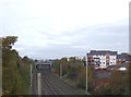 Railway running north from Warrington