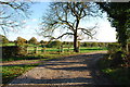 Entrance and Meadows to Willslock Farm