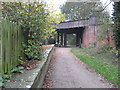 Whitegate former station plastform and road bridge