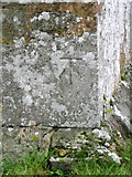 ST7413 : Bench Mark, The Church of St Thomas a Becket by Maigheach-gheal