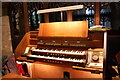 TQ8833 : Organ console, St Mildred's Church, Tenterden by Julian P Guffogg