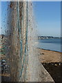 SZ0190 : Poole: fishing nets on the quay by Chris Downer