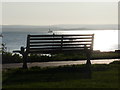 Poole: a bench with a harbour view