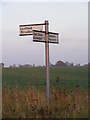 TM2969 : Roadsign on Low Road by Geographer
