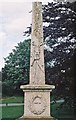 Ducklington Parish War Memorial - southwest side (close-up), Standlake Road, Ducklington