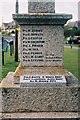 Ducklington Parish War Memorial - inscriptions on southeast side, Standlake Road, Ducklington