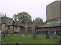 Tollerton churchyard with arcade