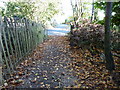 Path junction with Weavers Rock Lane