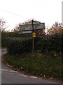 Roadsign on Worlingworth Road