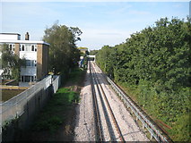 TQ2078 : District Line railway near Acton Green by Nigel Cox