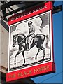 TQ5840 : Black Horse sign by Oast House Archive