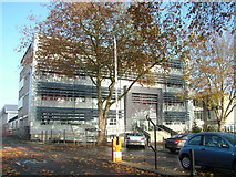 TL8464 : New facade on West Suffolk College by John Goldsmith