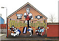 J3475 : Boxing mural, Belfast by Albert Bridge