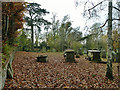 A leafy churchyard