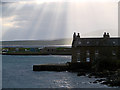 Houses beside Stromness Harbour