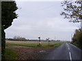 Cranley Green Road & entrance to Fuffolk Farm