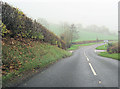 A488 north heading towards Acton Crossroads