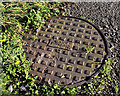 Ulster Foundries manhole cover, Holywood