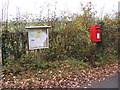 Notice Board & Bush Farm Corner Postbox