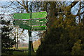 Crystal Palace Park: footpath sign at Thicket Road entrance