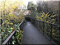 Bridge across the brook behind Cwm Llanfair