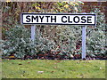 Smyth Close sign