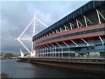 ST1776 : Millennium Stadium and River Taff by David Martin