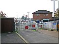 Level crossing by Farnborough North Railway Station, Farnborough