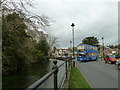 Bus turning into Riverside