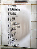 TL1829 : Hitchin War Memorial - Great War Panel - S to W by John Lucas