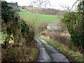 Lane above Coastley Farm