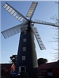 TF5064 : Dobson's Windmill, Burgh Le Marsh by J.Hannan-Briggs