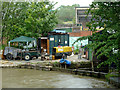 Boatyard and dry dock at Middlewich, Cheshire