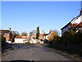 Stradbroke Road, Fressingfield & Fressingfield Village sign