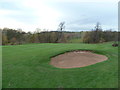 Bunker at the 14th green