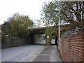 One of three rail bridges that are on Copley Hill