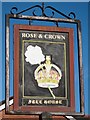 TQ5927 : Rose & Crown sign by Oast House Archive