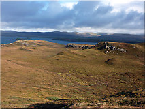 NG3455 : View towards Greshornish Point from Maol na h-Airde by Phil Champion