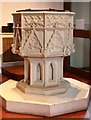 TQ2678 : St Mary, The Boltons, Brompton West - Font by John Salmon