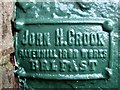 Inscription, "John H Crook", Omagh Cemetery