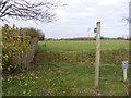 Footpath to the B1116 Laxfield Road