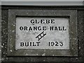 Plaque, Glebe Orange Hall