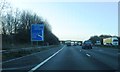 M1 southbound turning for Chesterfield