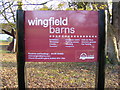 Wingfield Barns sign